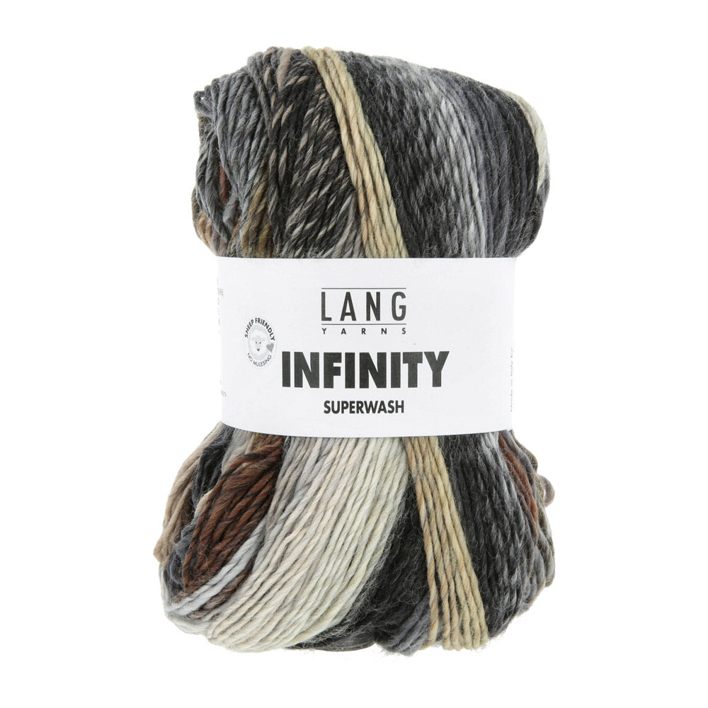 Lang Yarns Infinity 0007 Aardetinten - bol garen van voren