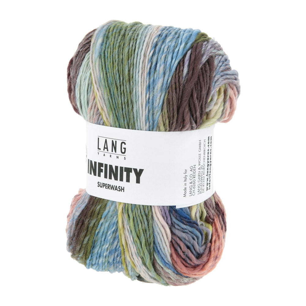 Lang Yarns Infinity 0008 Wijde Kust - bol garen schuin van voren