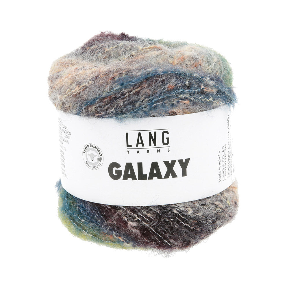 Lang Yarns Galaxy 0006 Zwart/Groen/Beige
