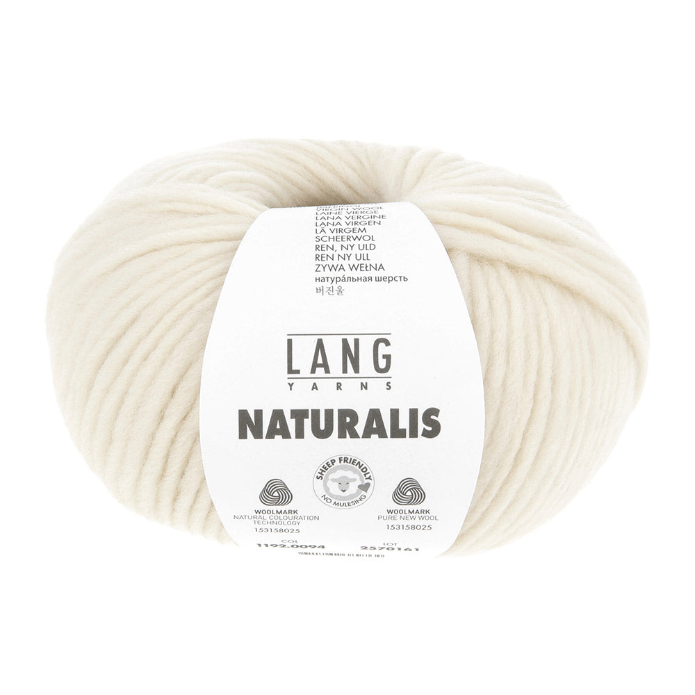 Lang Yarns Naturalis 0094 Gebroken Wit - bol garen in kleur Gebroken Wit