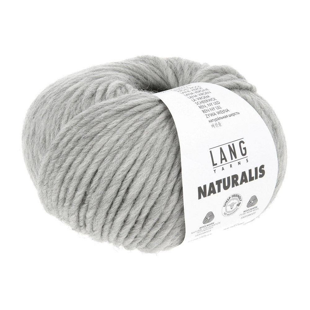 Lang Yarns Naturalis 0003 Lichtgrijs - bol garen met banderol