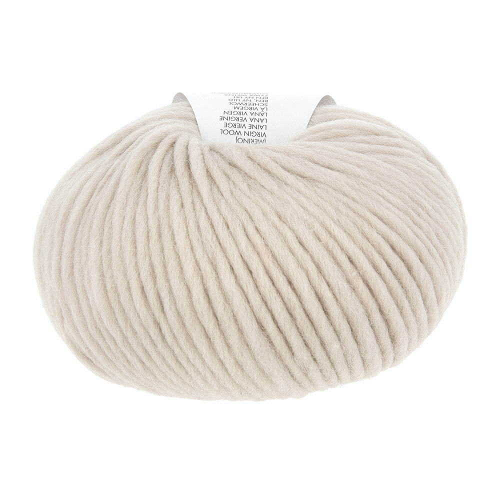 Lang Yarns Naturalis 0026 Beige - detail van merinowol in kleur Beige