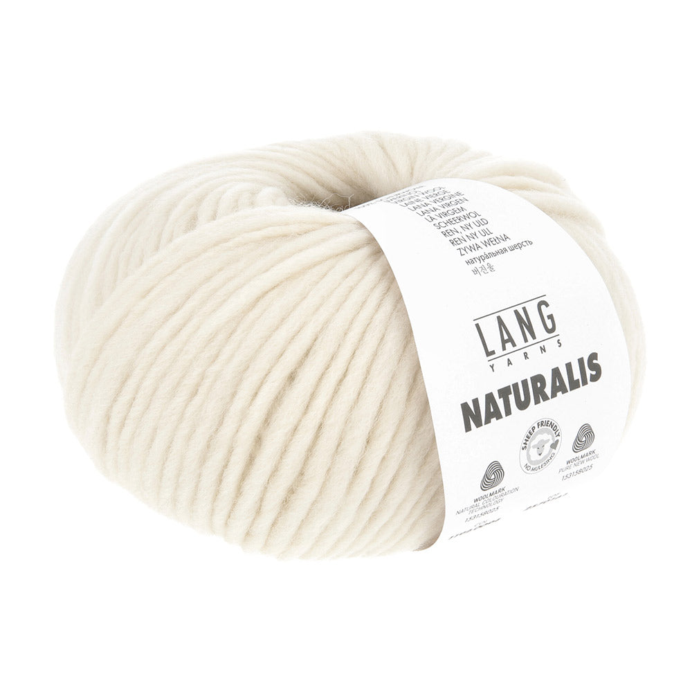 Lang Yarns Naturalis 0094 Gebroken Wit - bol garen met banderol