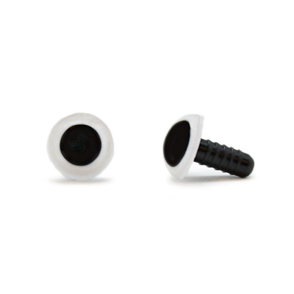 Veiligheidsogen Wit 12mm per paar