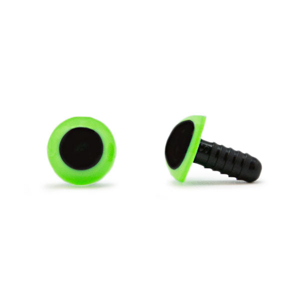 Veiligheidsogen Groen 12mm per paar
