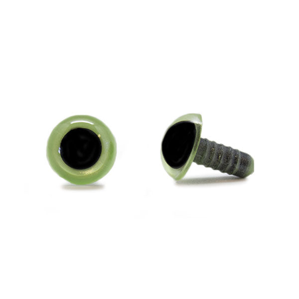 Veiligheidsogen Olijfgroen 12mm per paar