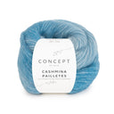 Katia Cashmina Paillettes 103 Blau-Ölfarbe