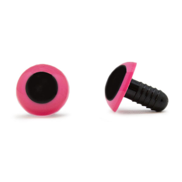Veiligheidsogen Roze 15mm per paar