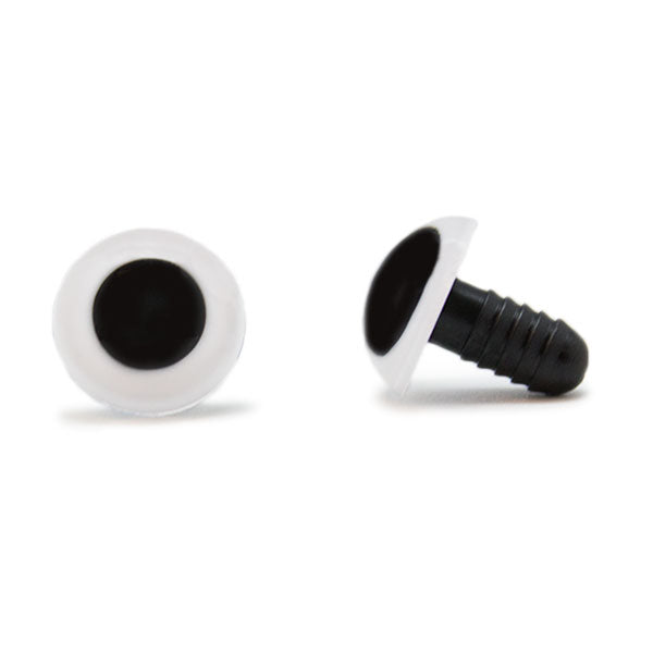 Veiligheidsogen Wit 15mm per paar