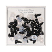 Go Handmade Veiligheidsneuzen Assortiment 25 paar 9mm t/m 16mm
