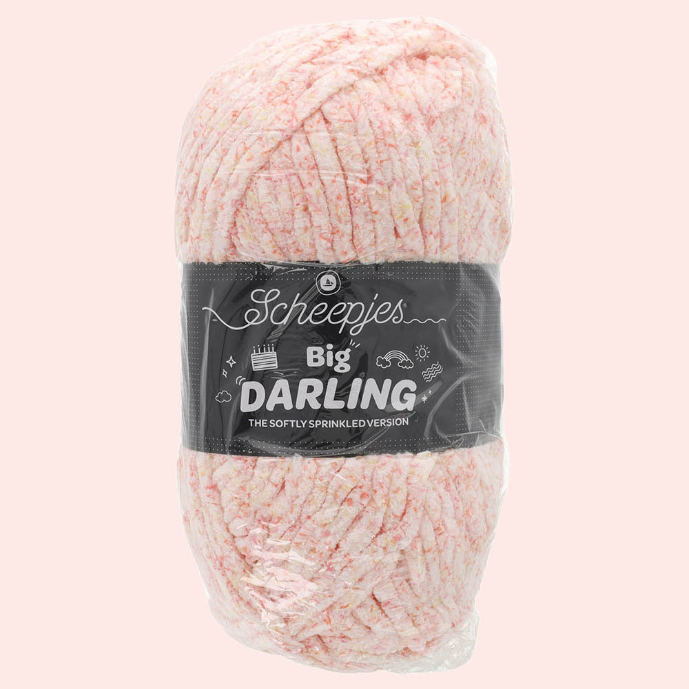 Scheepjes Big Darling Sprinkled 05 Strawberry Lem. in verpakking