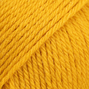 Drops Saga Uni Colour 18 Oker - 100% wol in effen kleur Oker