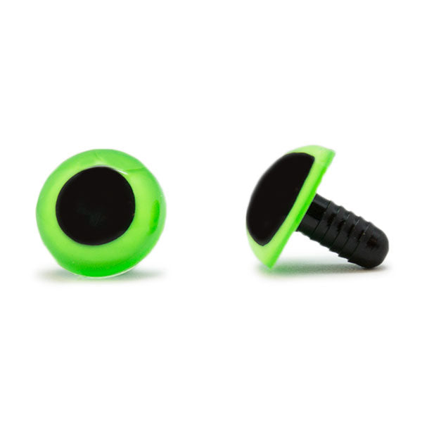 Veiligheidsogen Groen 18mm per paar