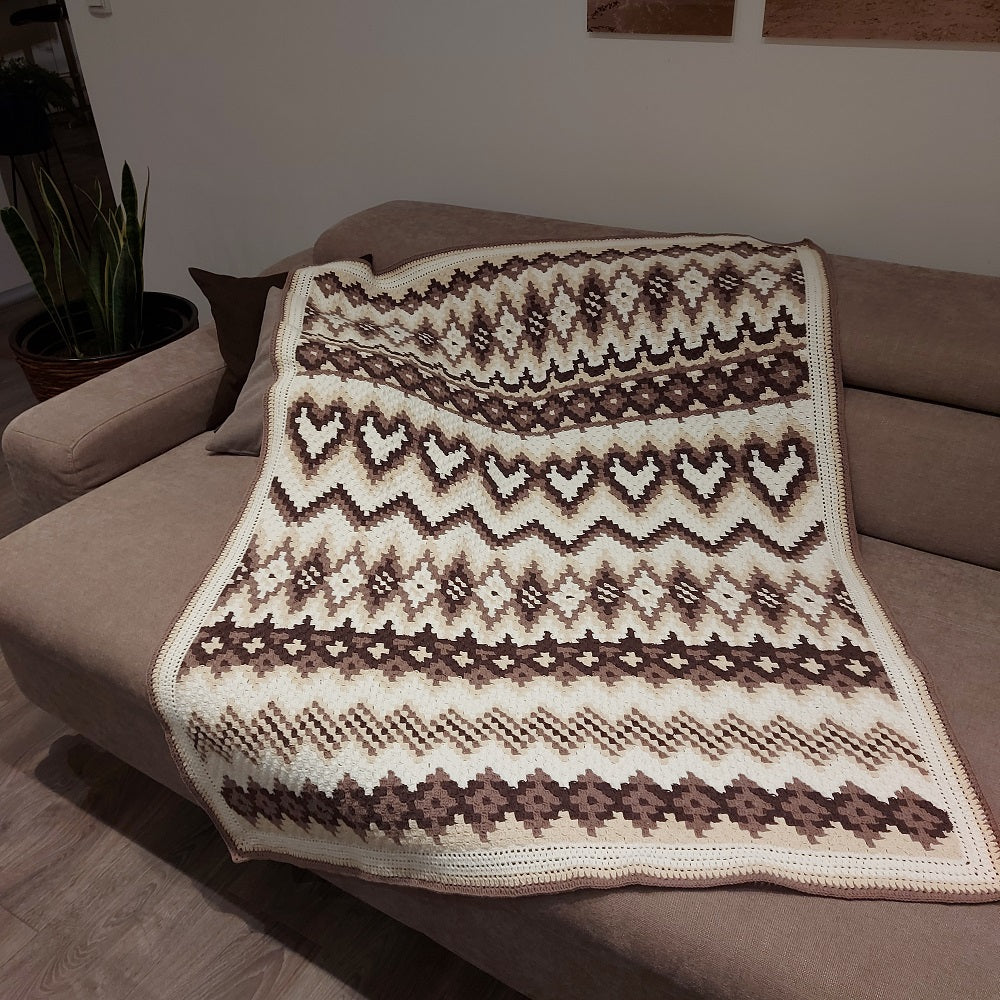 Kuscheldecke Häkelpaket