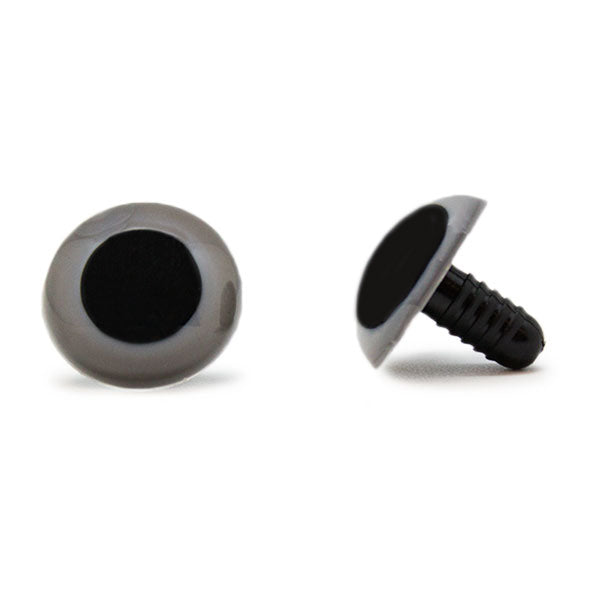 Veiligheidsogen Grijs 20mm per paar