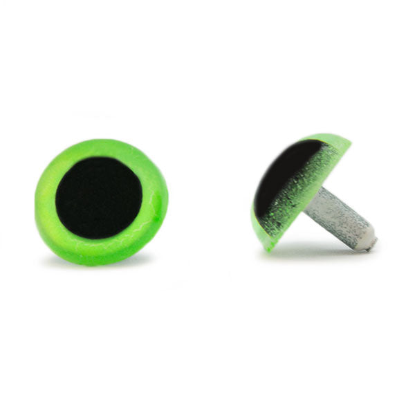 Veiligheidsogen Groen 20mm per paar
