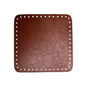 Go Handmade PU Leren Bodem 18x18cm Brown