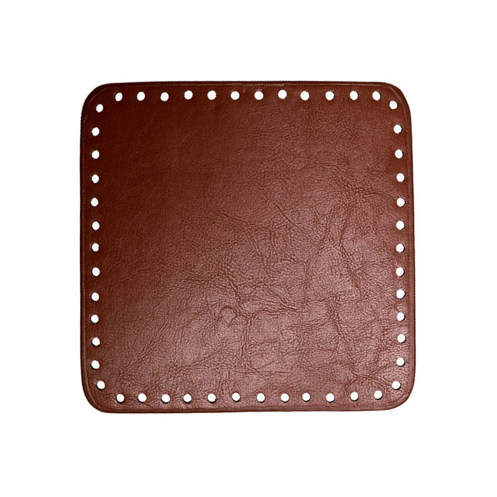 Go Handmade PU Leren Bodem 18x18cm Brown