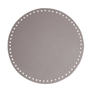 Go Handmade PU Leren Bodem Ø 25cm Beige