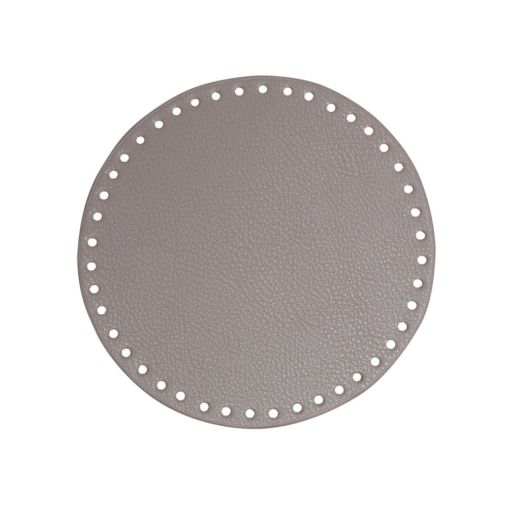 Go Handmade PU Leren Bodem Ø 20cm Beige