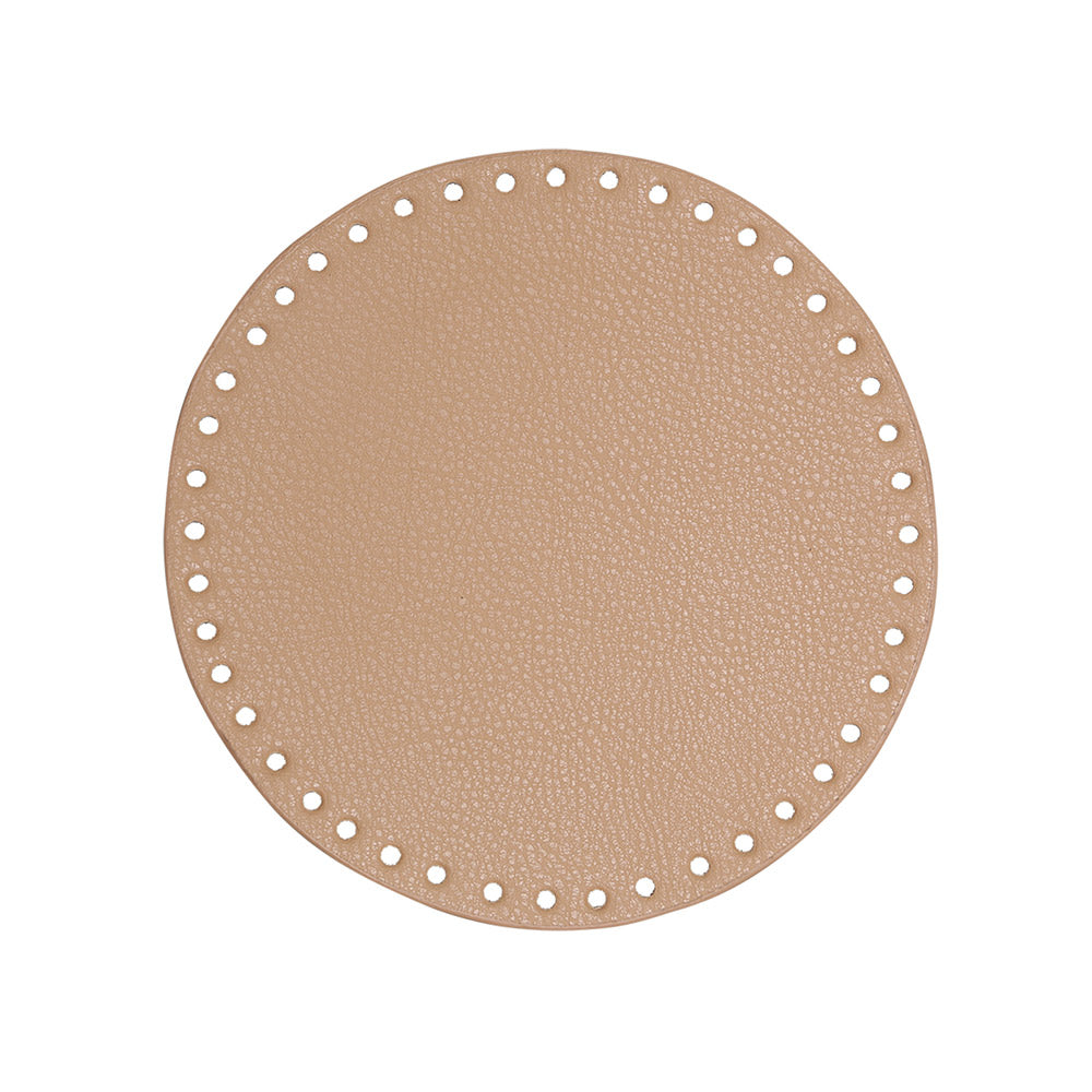 Go Handmade PU Leren Bodem Ø 20cm Apricot