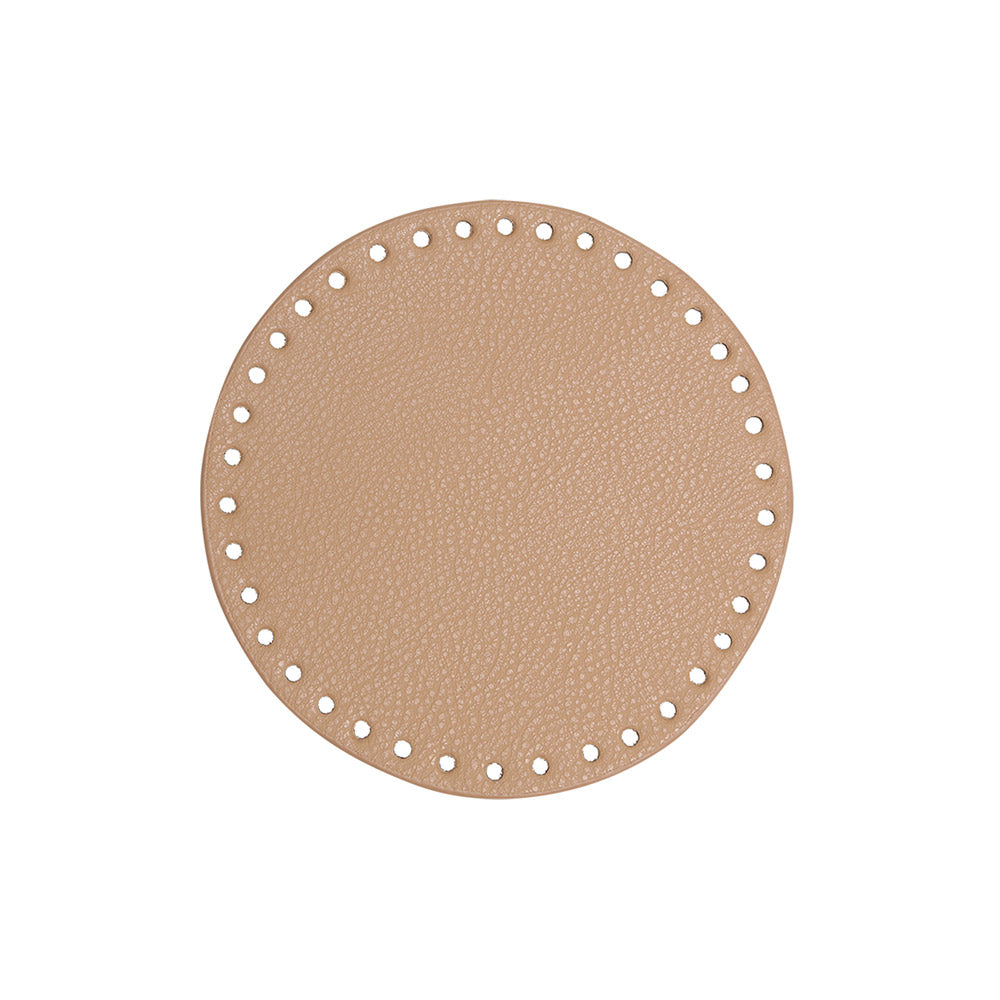 Go Handmade PU Leren Bodem Ø 17cm Apricot