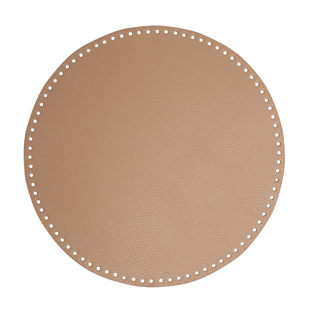 Go Handmade PU Leren Bodem Ø 35cm Apricot