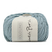 Lana Grossa Solo Lino 022 Turquoise Grijs
