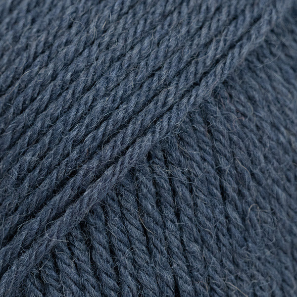 Drops Saga Uni Colour 29 Nachtschaduw - 100% wol in effen kleur Nachtschaduw