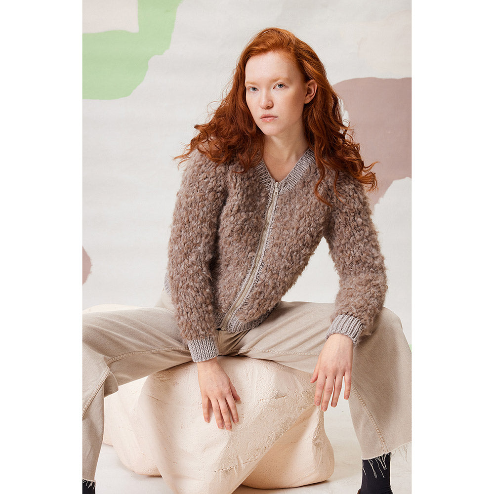 Lang Yarns Shirley 0018 Donkergroen Cardigan met rits