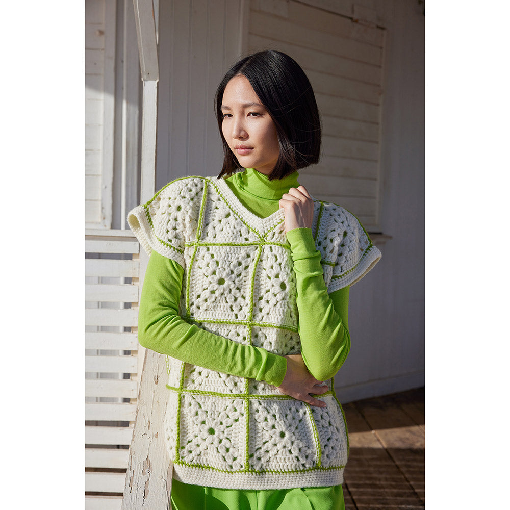 Projectinspiratie voor Lang Yarns Promise 0190 Braam - Top close-up