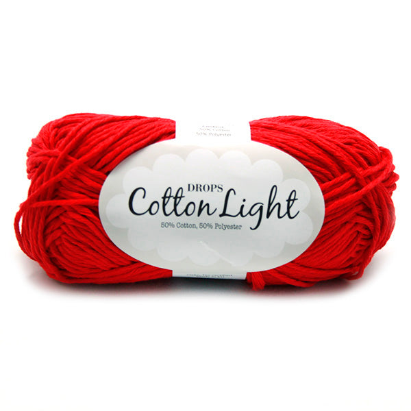Drops Cotton Light Uni Colour 032 Rood