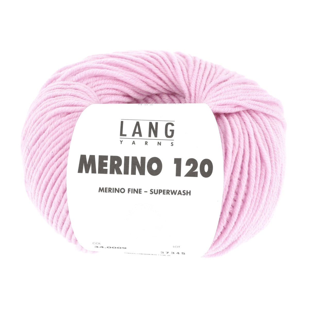 Lang Yarns Merino 120 0009 Roze - bol garen - vooraanzicht
