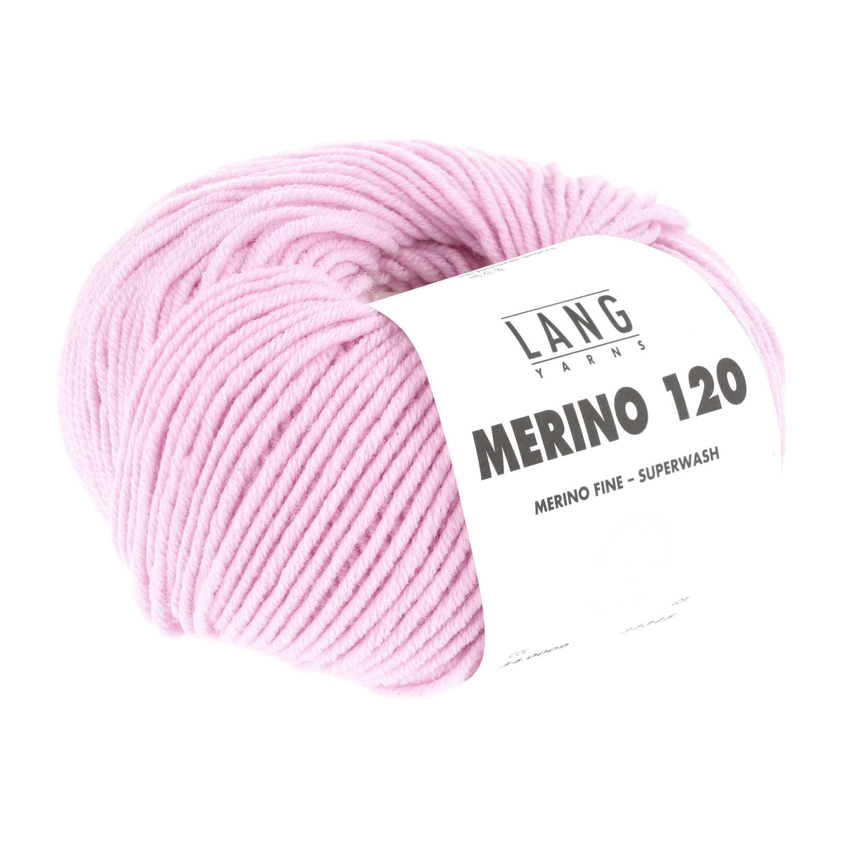 Lang Yarns Merino 120 0009 Roze - bol garen - tweede schuine aanzicht