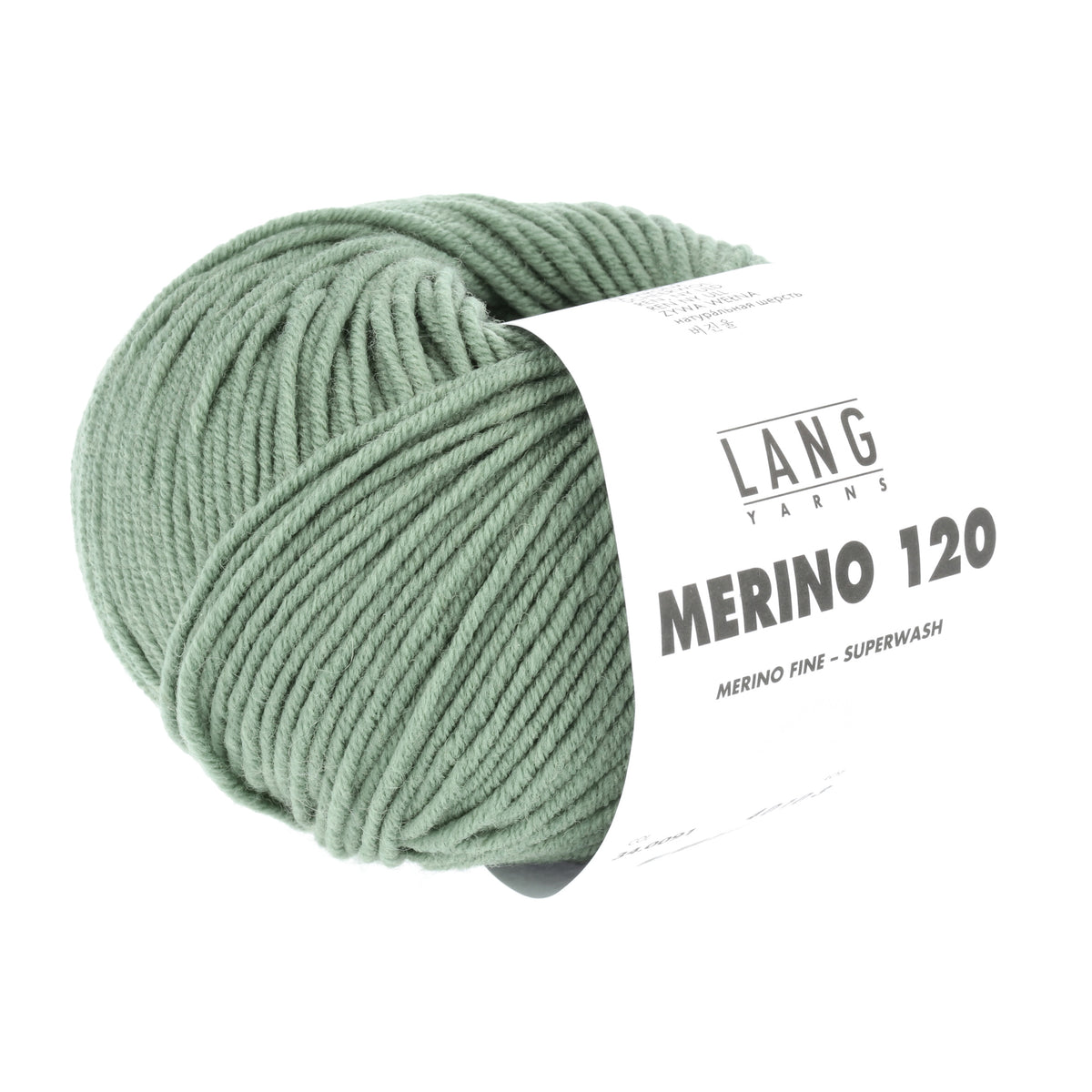 Lang Yarns Merino 120 0091 Salie - bol garen - tweede schuine aanzicht