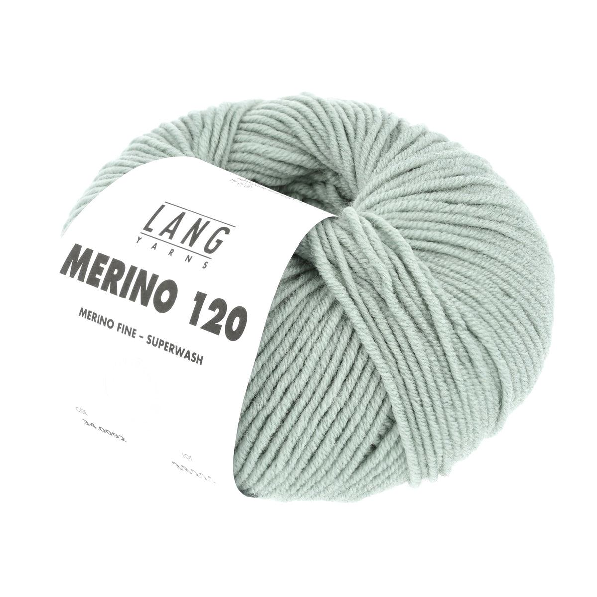 Lang Yarns Merino 120 0092 Licht Zout - bol garen - schuin van voren