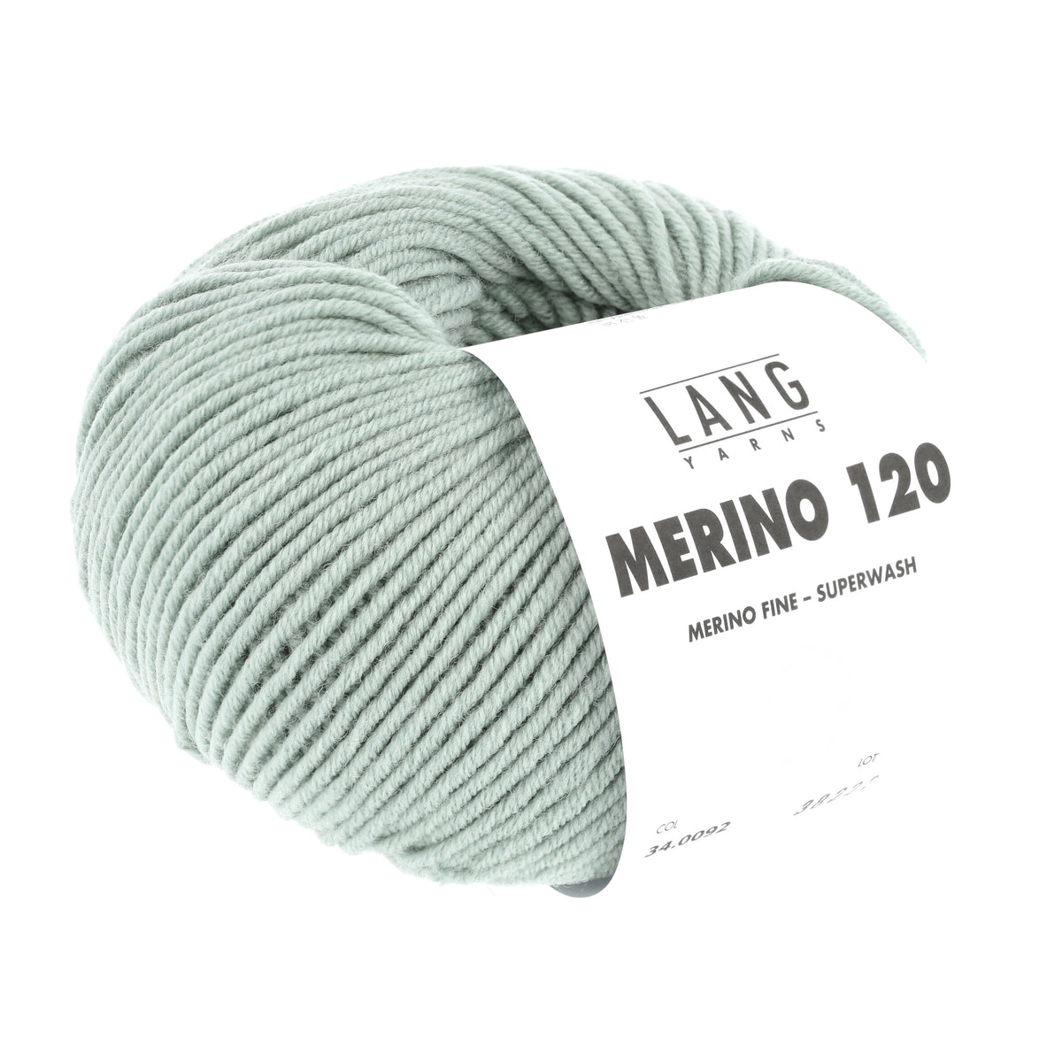 Lang Yarns Merino 120 0092 Licht Zout - bol garen - tweede schuine aanzicht