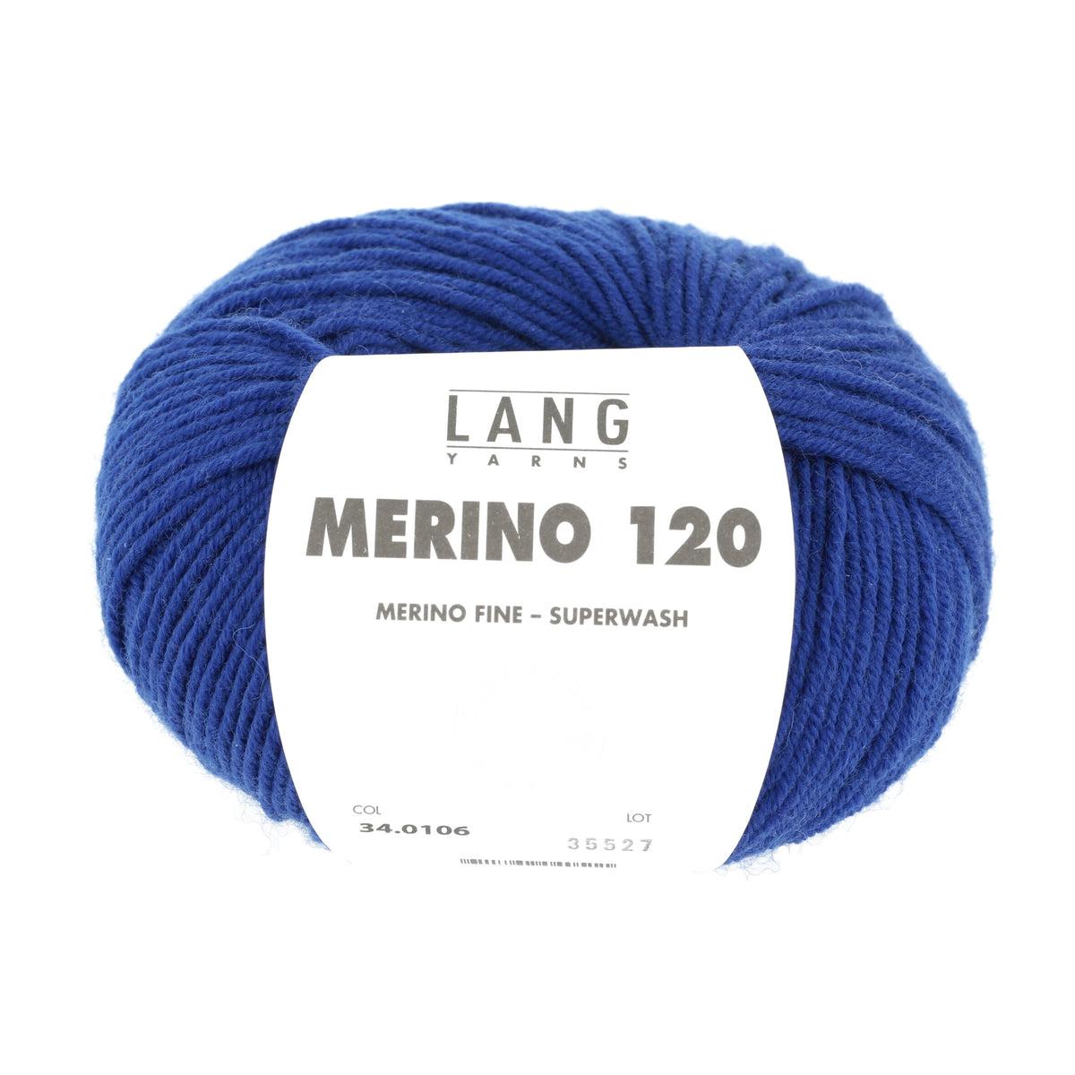 Lang Yarns Merino 120 0106 Royal - bol garen - vooraanzicht