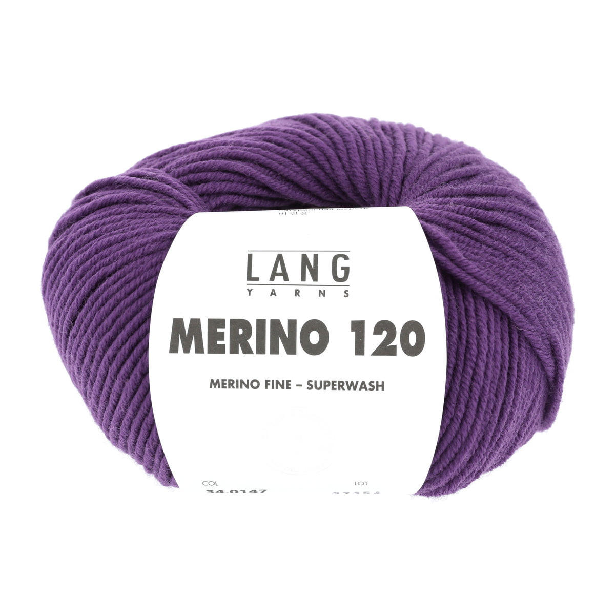 Lang Yarns Merino 120 0147 Lila - bol garen - vooraanzicht