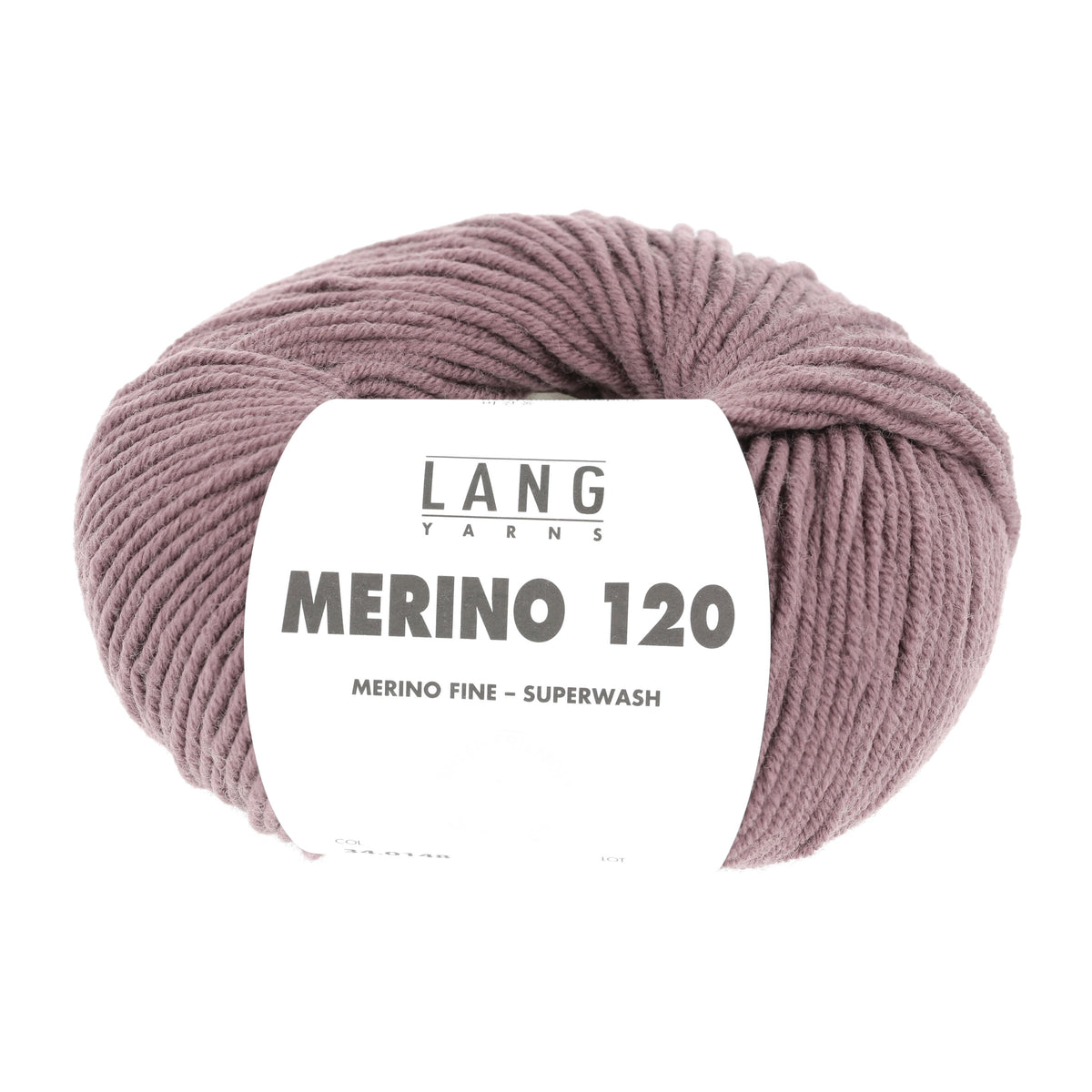 Lang Yarns Merino 120 0148 Donker Oudpaars - bol garen - vooraanzicht