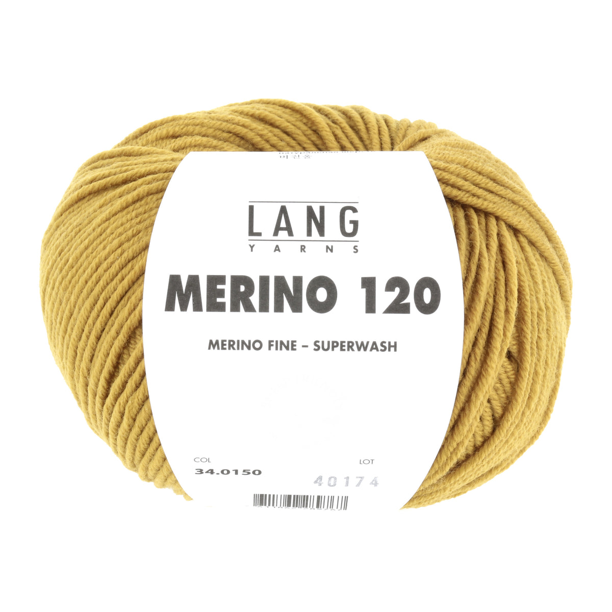 Lang Yarns Merino 120 0150 Messing - bol garen - vooraanzicht