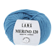 Lang Yarns Merino 120 0178 Turkoois Donker - bol garen - vooraanzicht