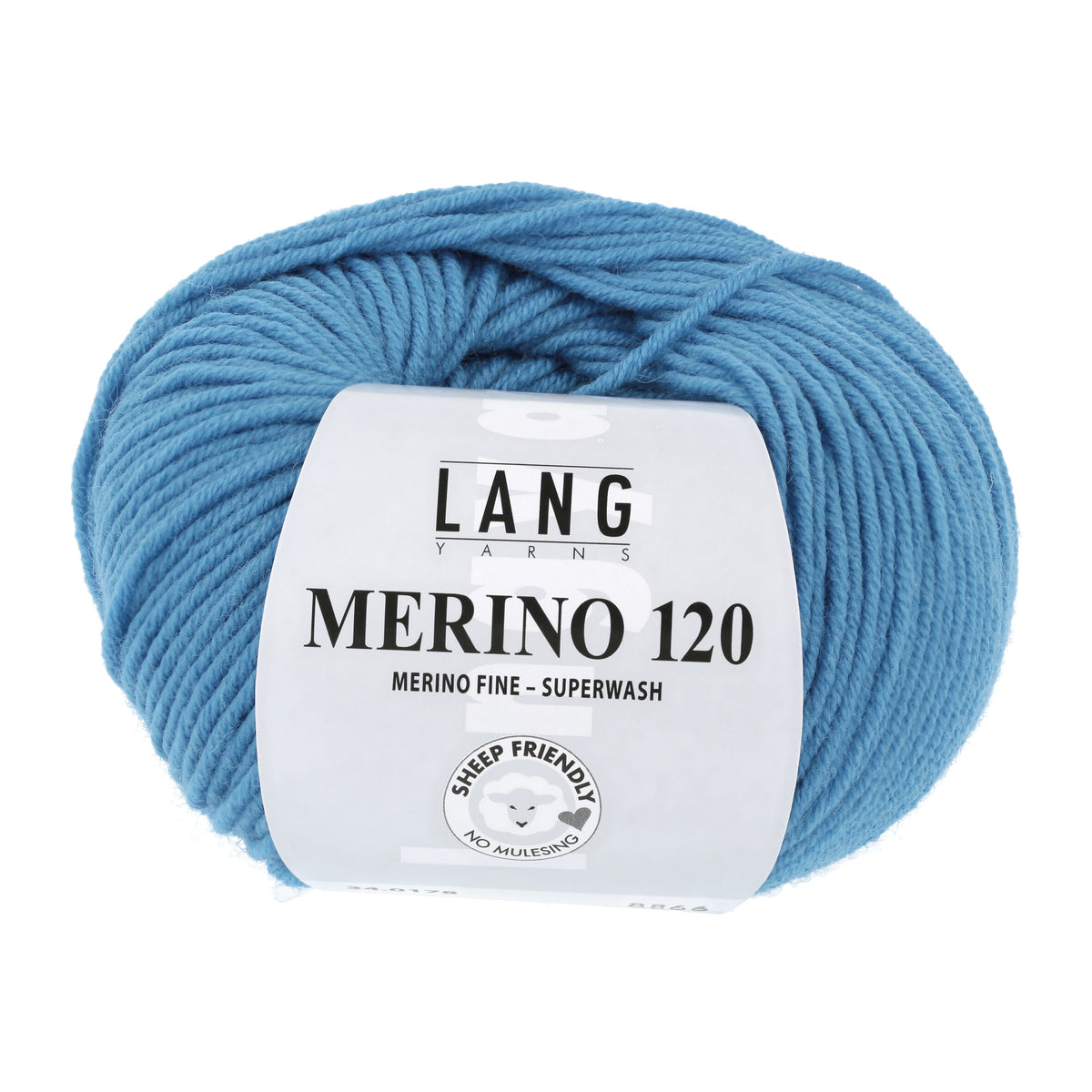 Lang Yarns Merino 120 0178 Turkoois Donker - bol garen - vooraanzicht