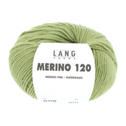 Lang Yarns Merino 120 0198 Olijf Licht - bol garen - vooraanzicht