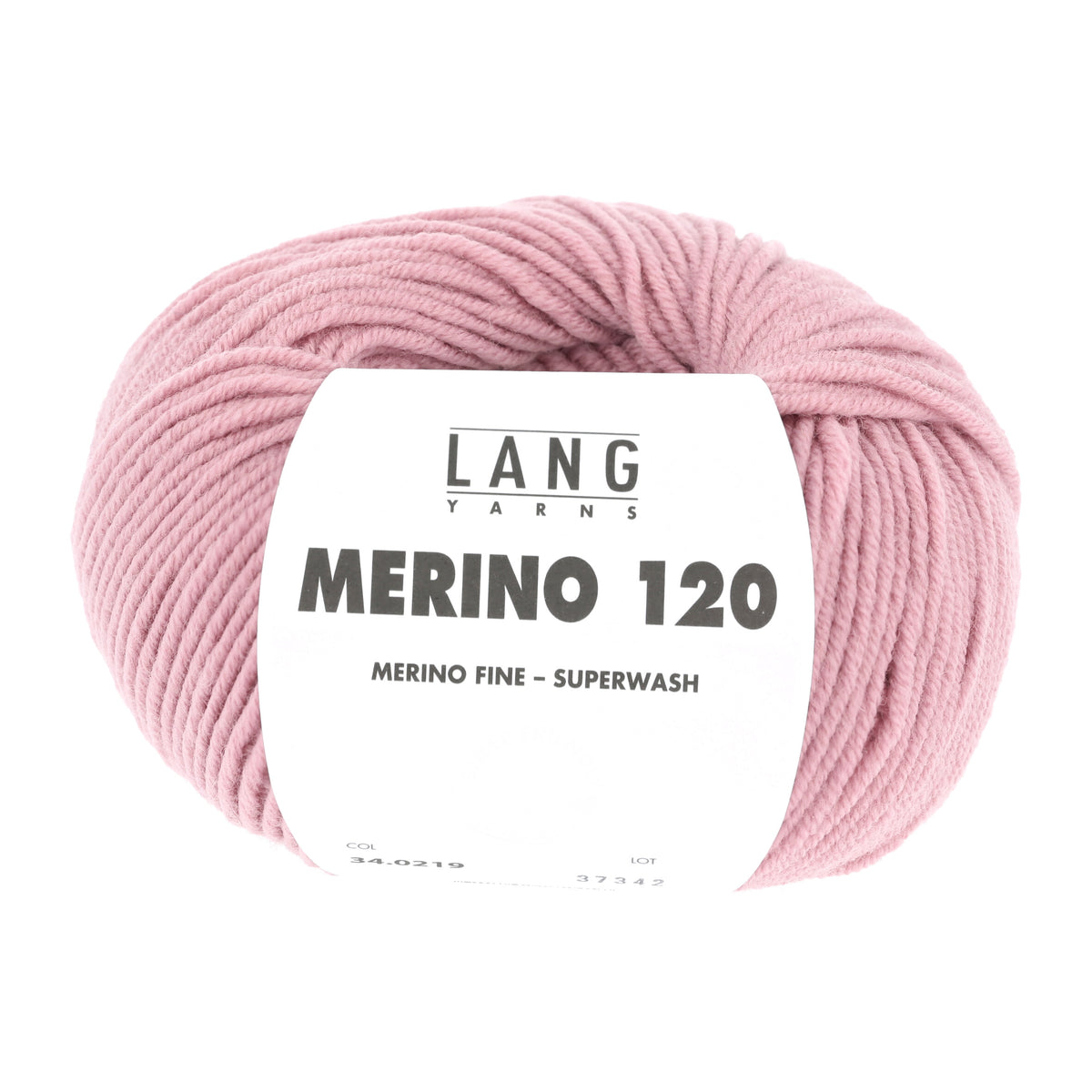 Lang Yarns Merino 120 0219 Roze - bol garen - vooraanzicht