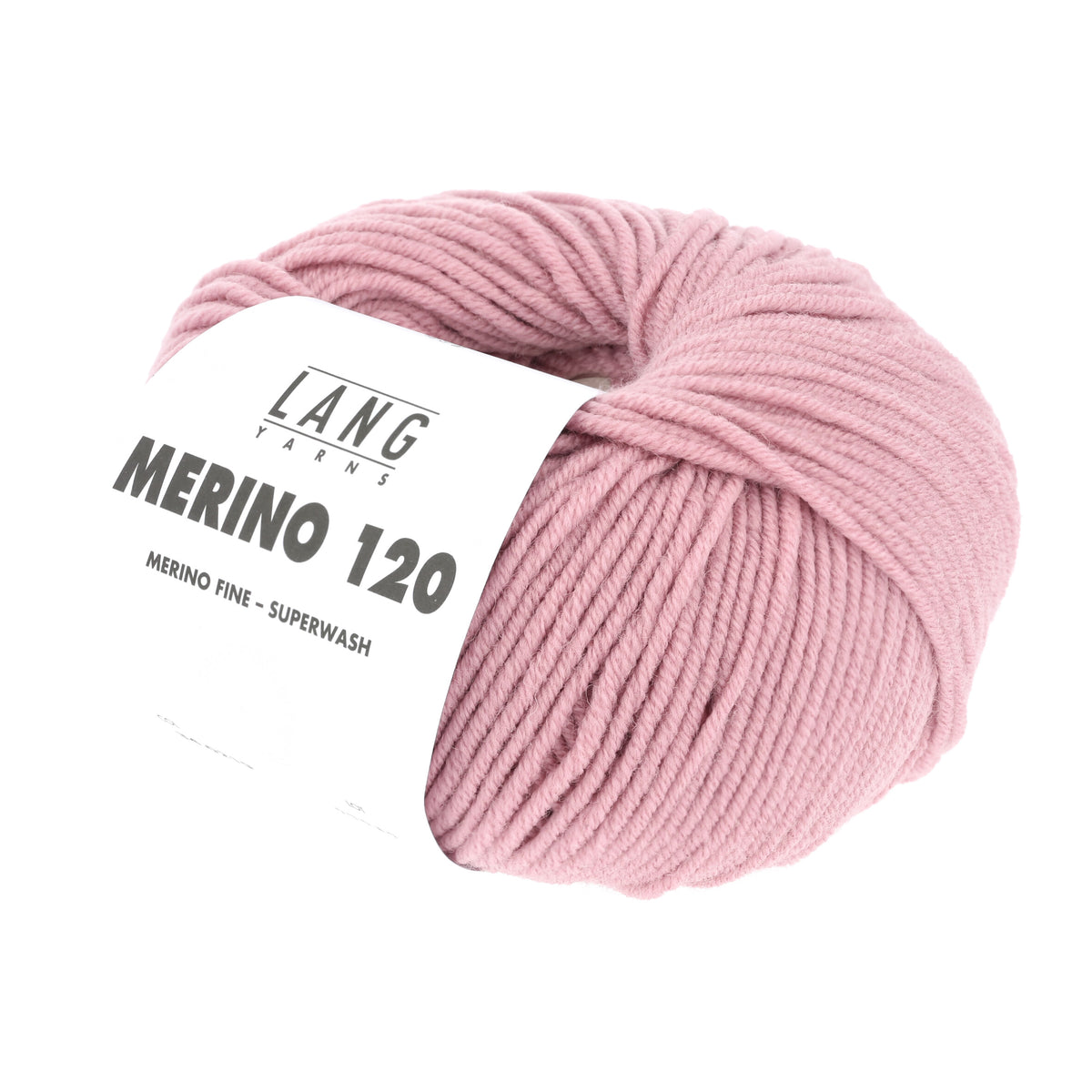 Lang Yarns Merino 120 0219 Roze - bol garen - schuin van voren