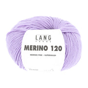 Lang Yarns Merino 120 0245 Licht Lila - bol garen - vooraanzicht