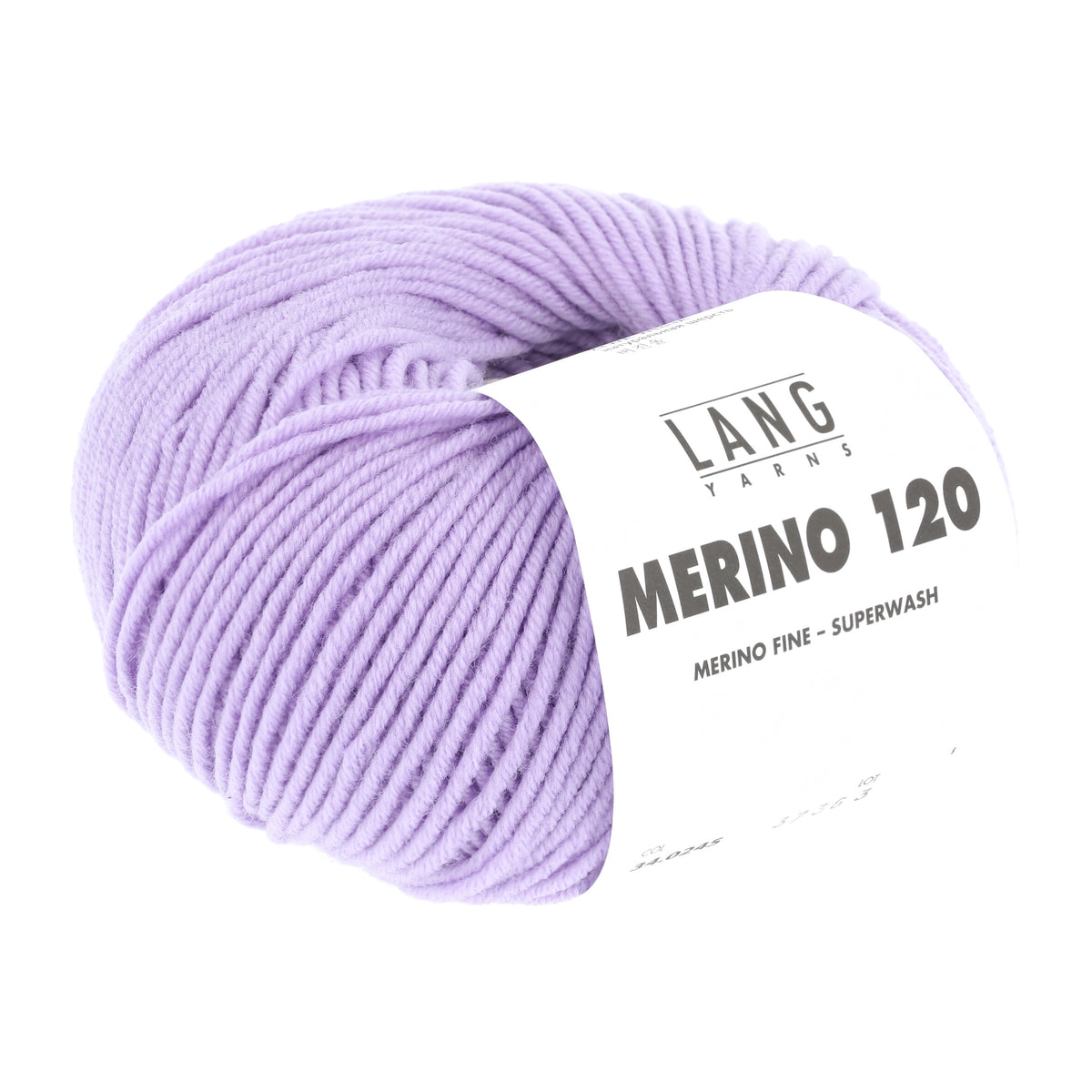 Lang Yarns Merino 120 0245 Licht Lila - bol garen - tweede schuine aanzicht
