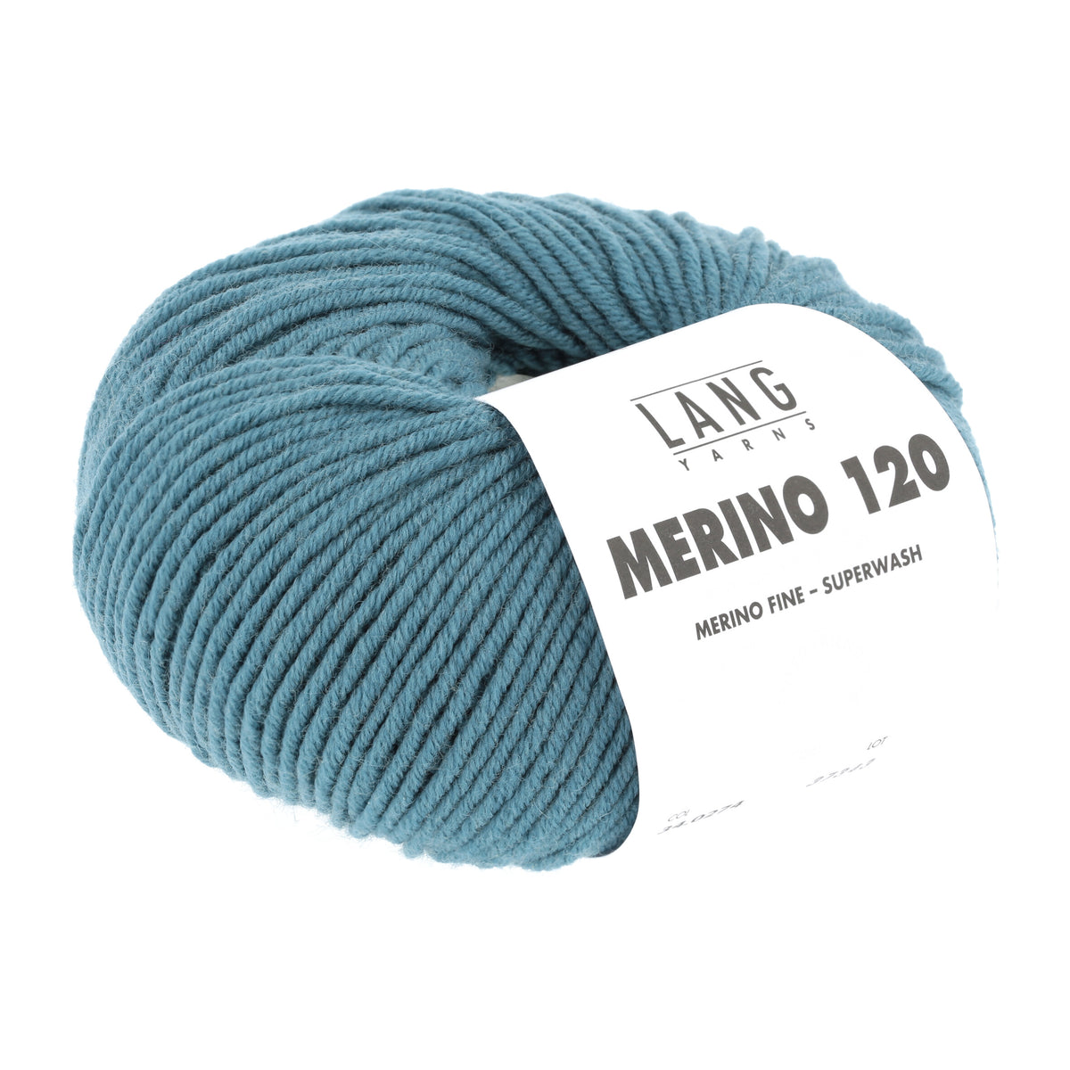 Lang Yarns Merino 120 0274 Atlantisch - bol garen - tweede schuine aanzicht