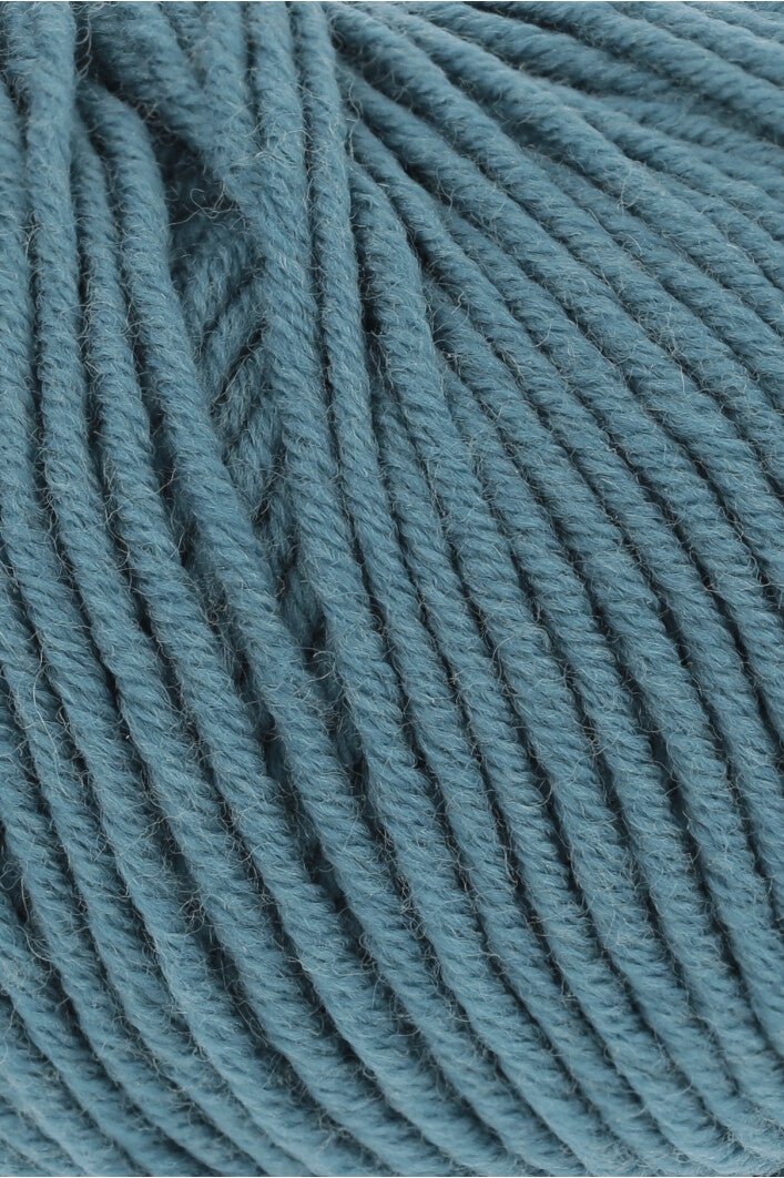 Lang Yarns Merino 120 0274 Atlantisch - close-up van de garenstructuur